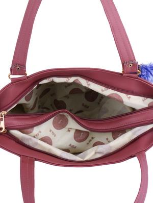 red leatherette (pu) tote - 17324137 - Standard Image - 3