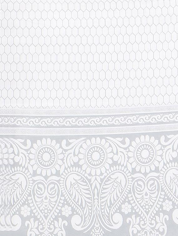 self design printed saree with blouse - 17324251 - Zoom Image - 4