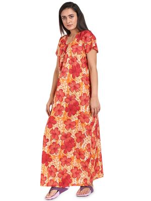 scoop neck printed nighty - 17324273 - Standard Image - 2
