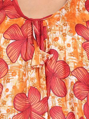 scoop neck printed nighty - 17324273 - Standard Image - 4