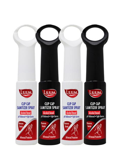 lilium clip cap sanitizer spray with liquid, use to press door-bell, elevator buttons, pack of 4 - 17324316 - Standard Image - 1