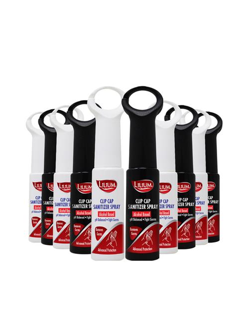 lilium clip cap sanitizer spray with liquid, use to press door-bell, elevator buttons, pack of 10 - 17324319 - Standard Image - 1