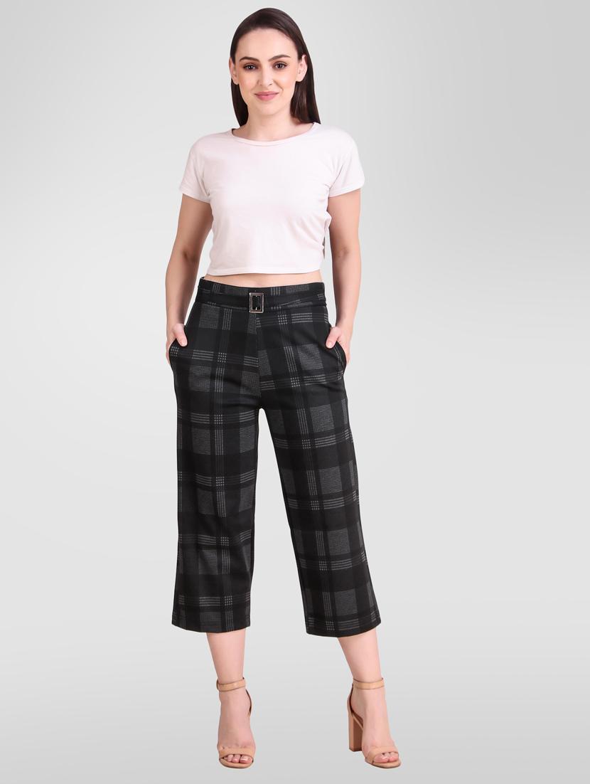 high rise belted cropped palazzo - 17324547 - Zoom Image - 4