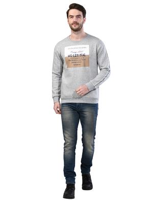 grey printed taped sweatshirt - 17324651 - Standard Image - 4