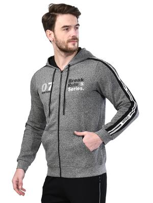 grey printed taped sweatshirt - 17324653 - Standard Image - 2