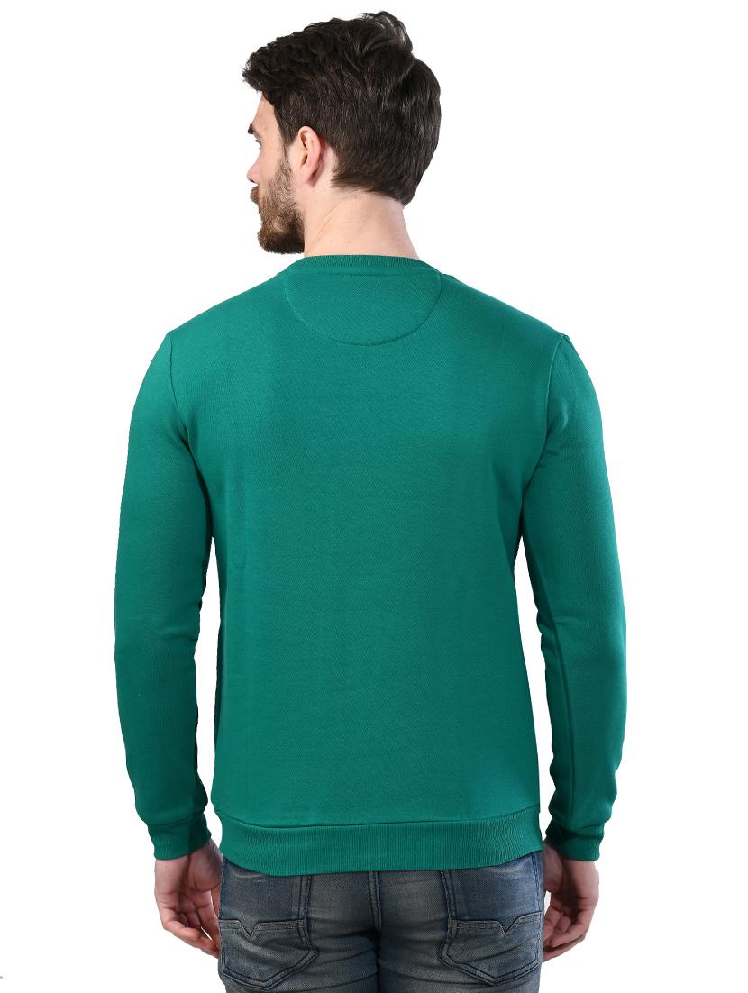 green chest print sweatshirt - 17324657 - Zoom Image - 3