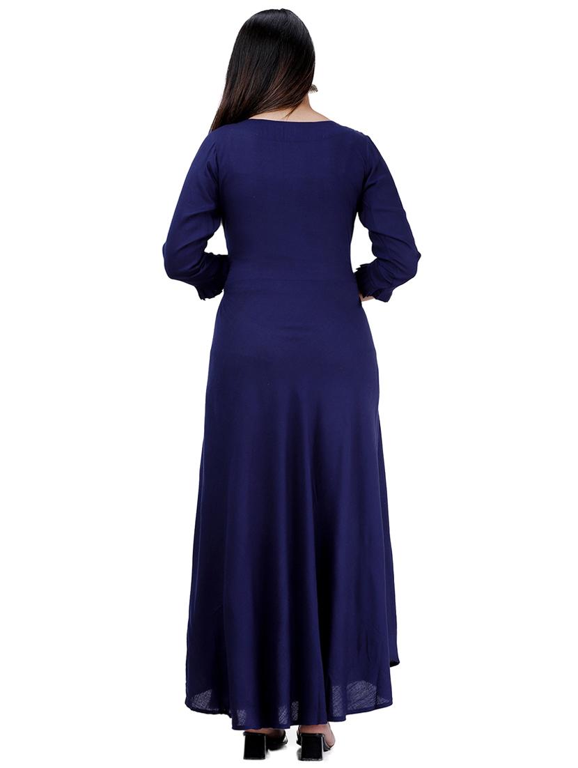 embroidered detail fit & flare dress - 17324812 - Zoom Image - 3