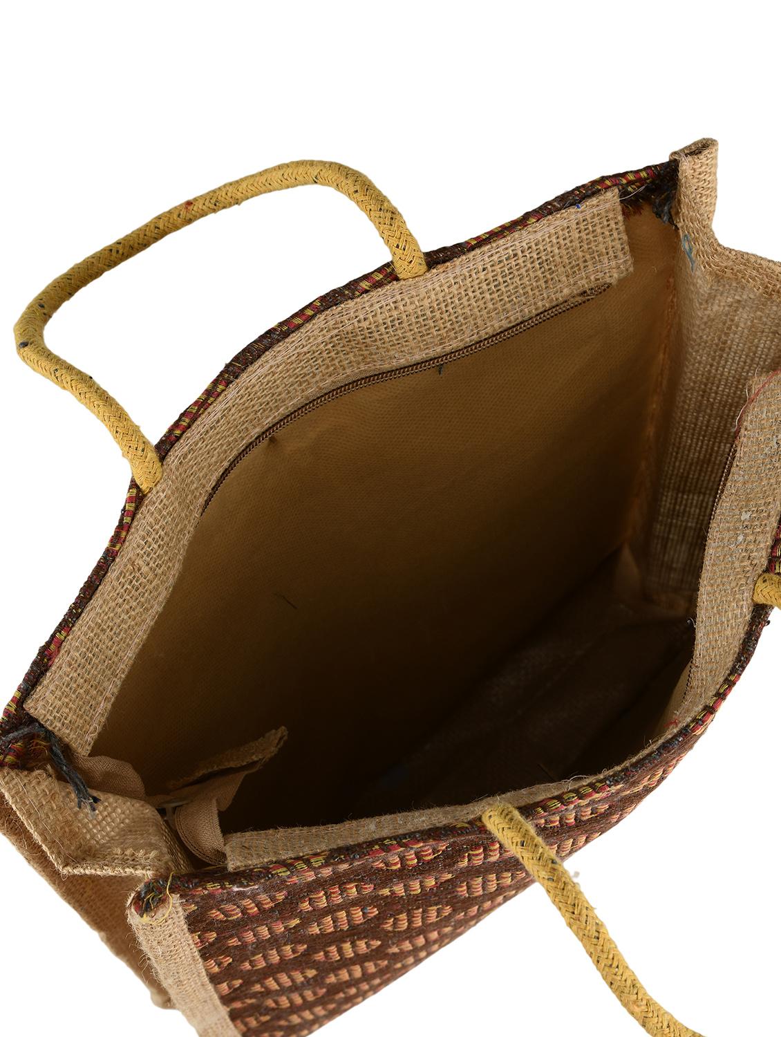 multi colored jute regular shopping bag - 17324814 - Zoom Image - 3