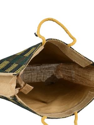 multi colored jute regular shopping bag - 17324816 - Standard Image - 3