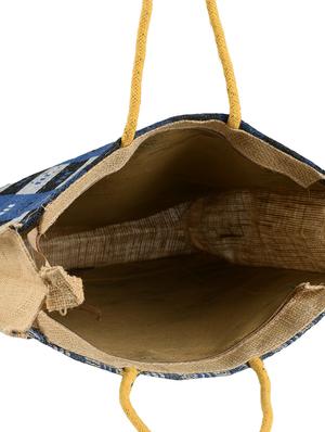 multi colored jute regular shopping bag - 17324819 - Standard Image - 3