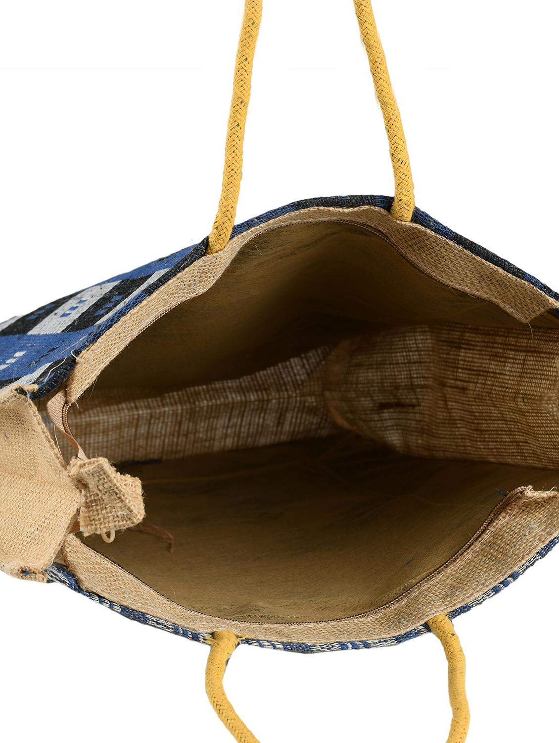 multi colored jute regular shopping bag - 17324819 - Zoom Image - 3