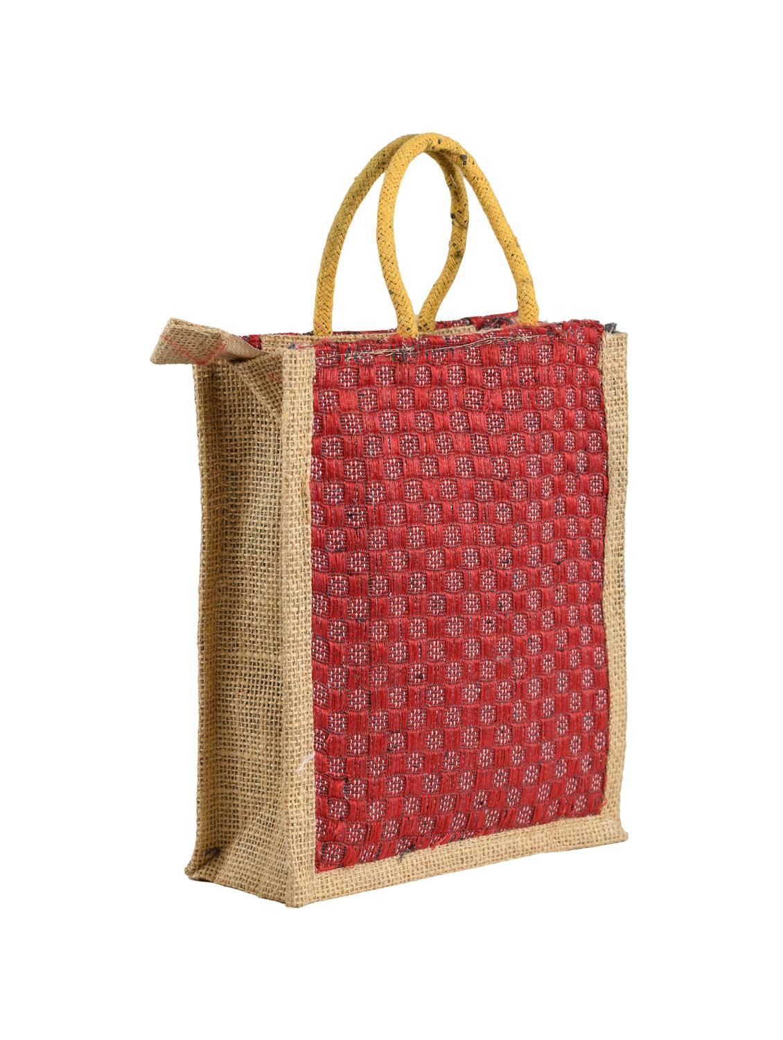 multi colored jute regular shopping bag - 17324822 - Zoom Image - 2