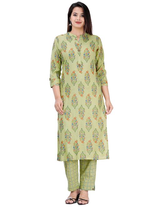 printed kurta pant set - 17324836 - Standard Image - 1