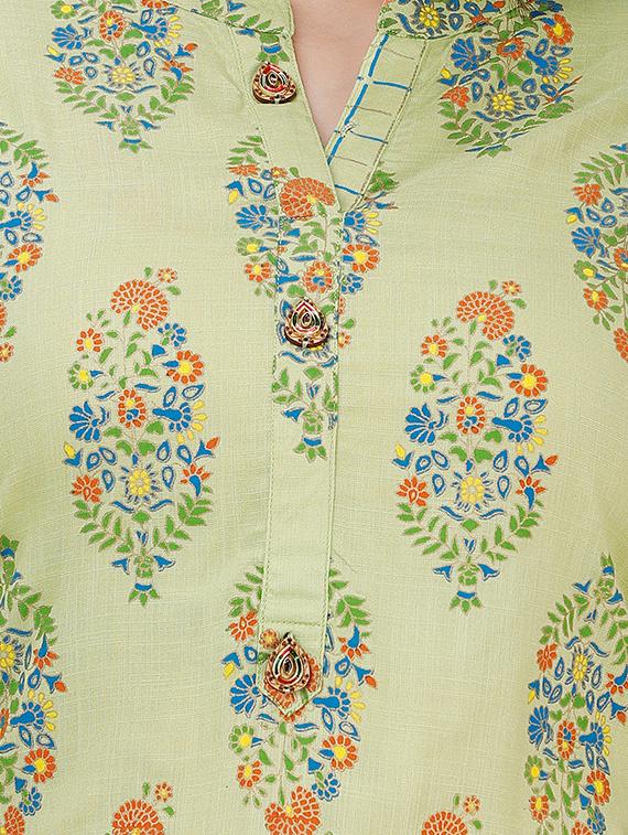 printed kurta pant set - 17324836 - Zoom Image - 4