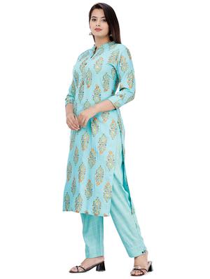 printed kurta pant set - 17324838 - Standard Image - 2