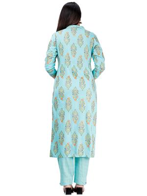 printed kurta pant set - 17324838 - Standard Image - 3
