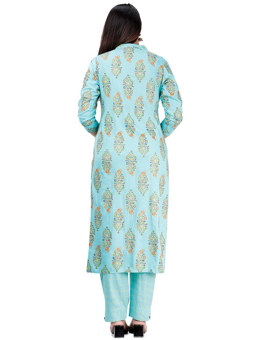 printed kurta pant set - 17324838 - Zoom Image - 3