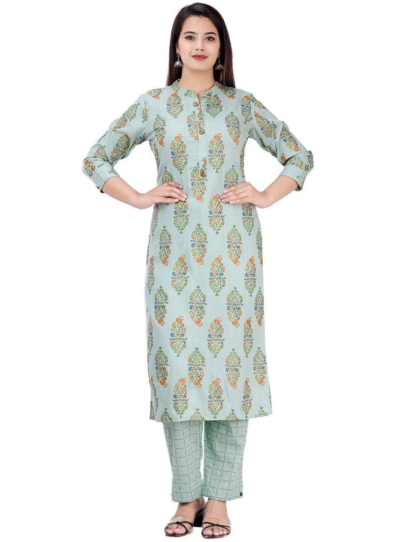 printed kurta pant set - 17324839 - Zoom Image - 1
