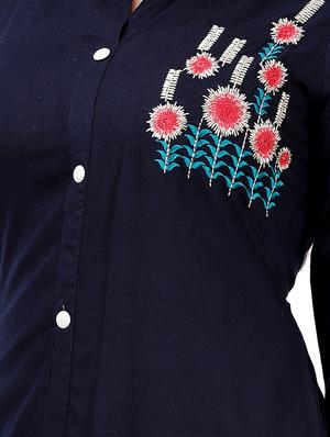 embroidered straight kurta - 17324845 - Standard Image - 4
