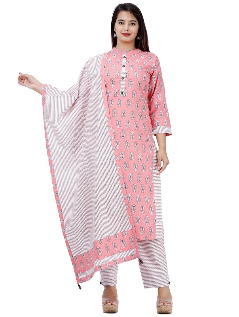 paisley print kurta pant set - 17324857 - Zoom Image - 1