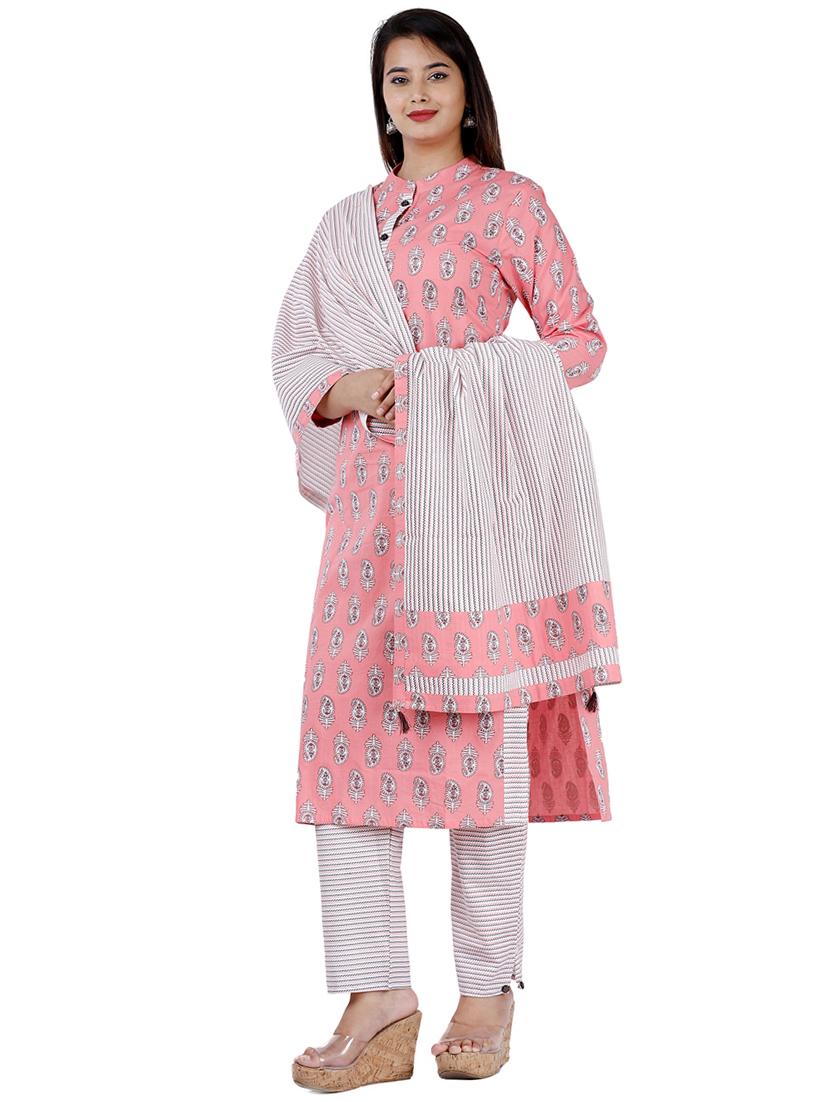 paisley print kurta pant set - 17324857 - Zoom Image - 2