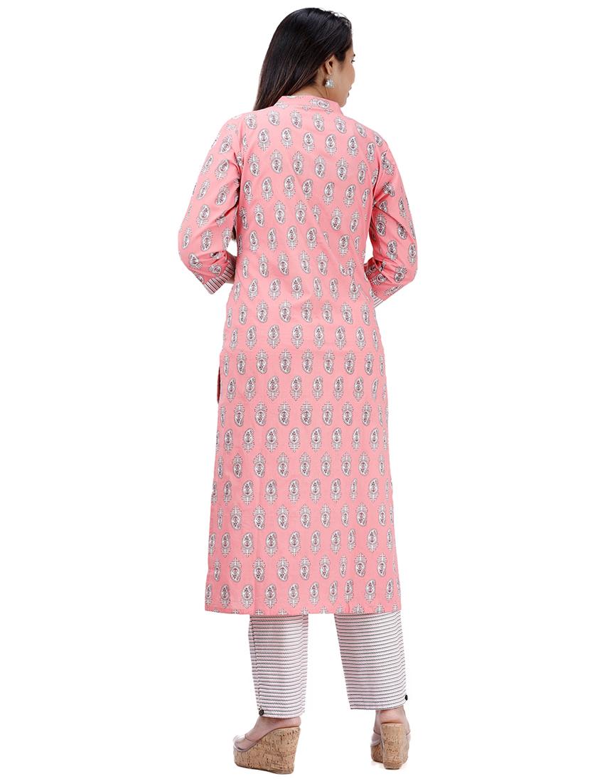 paisley print kurta pant set - 17324857 - Zoom Image - 3