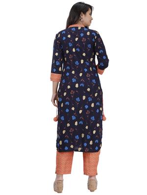 floral print kurta pant set - 17324858 - Standard Image - 3