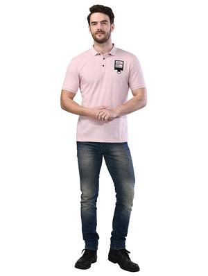 pink printed collared t-shirt - 17325040 - Standard Image - 4