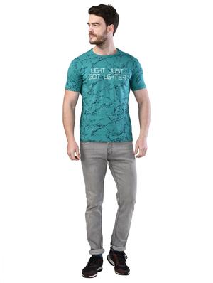 green printed t-shirt - 17325052 - Standard Image - 4