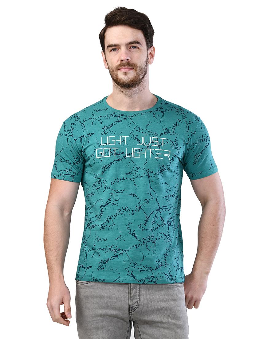 green printed t-shirt - 17325052 - Zoom Image - 1