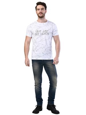 white printed t-shirt - 17325053 - Standard Image - 4