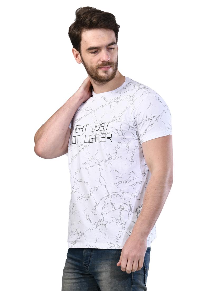 white printed t-shirt - 17325053 - Zoom Image - 2