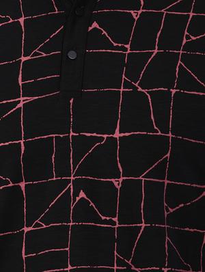 black printed collared t-shirt - 17325062 - Standard Image - 5