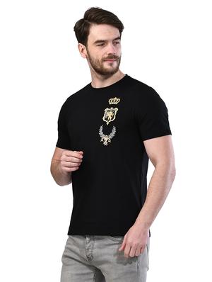 black solid t-shirt - 17325069 - Standard Image - 2