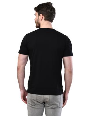black solid t-shirt - 17325069 - Standard Image - 3