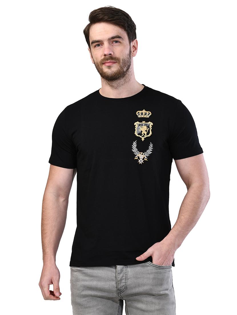black solid t-shirt - 17325069 - Zoom Image - 1