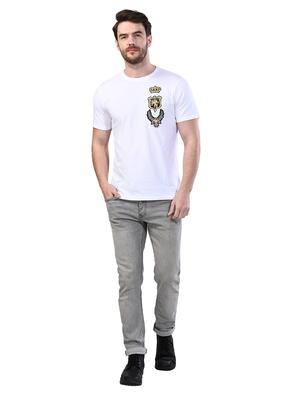 white solid t-shirt - 17325070 - Standard Image - 4