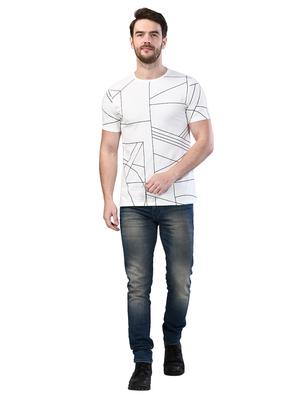 white all over print t-shirt - 17325074 - Standard Image - 4