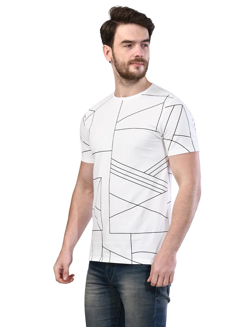 white all over print t-shirt - 17325074 - Zoom Image - 2