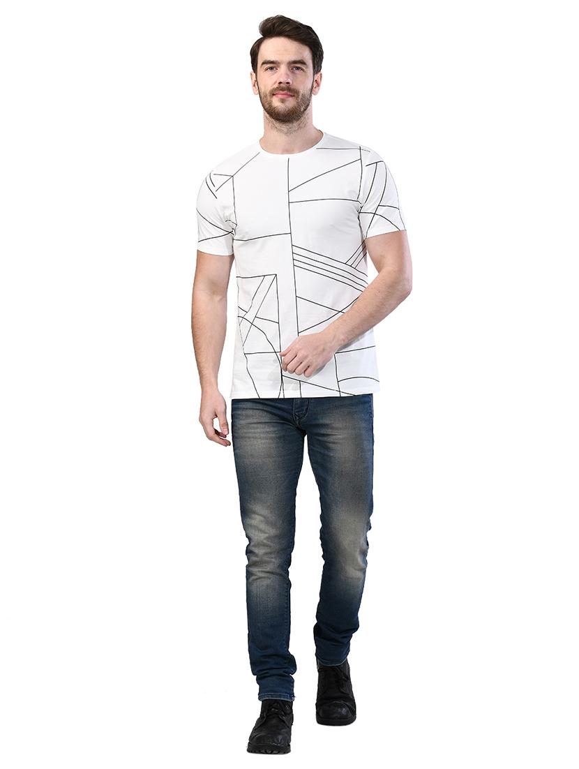 white all over print t-shirt - 17325074 - Zoom Image - 4