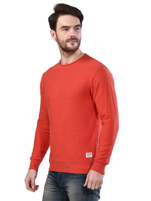 orange solid t-shirt - 17325078 - Standard Image - 1