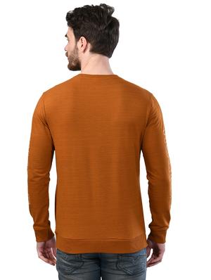 brown chest print sweatshirt - 17325084 - Standard Image - 2