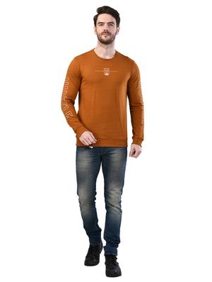 brown chest print sweatshirt - 17325084 - Standard Image - 3