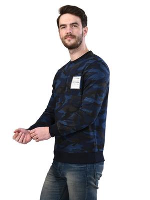navy blue camouflage sweatshirt - 17325097 - Standard Image - 2