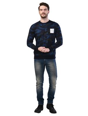 navy blue camouflage sweatshirt - 17325097 - Standard Image - 4