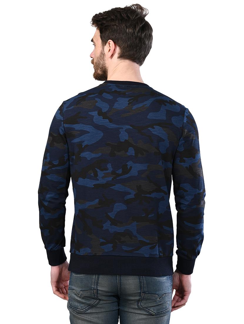 navy blue camouflage sweatshirt - 17325097 - Zoom Image - 3