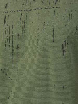 olive green printed t-shirt - 17325139 - Standard Image - 5