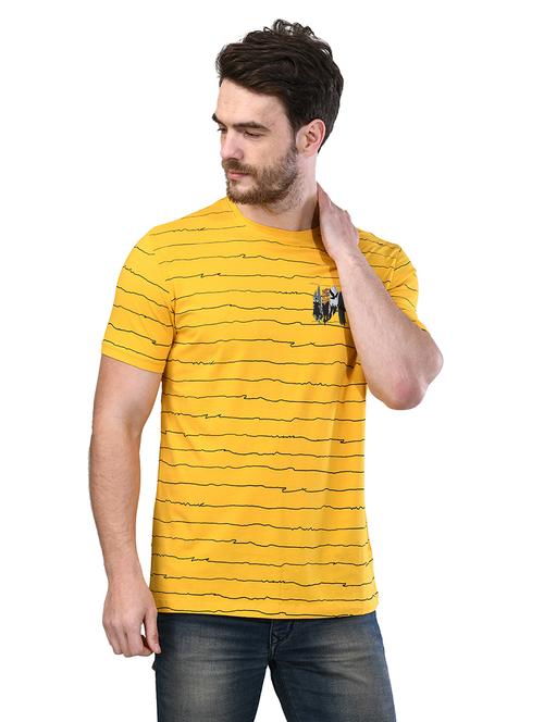 mustard striped t-shirt - 17325146 - Standard Image - 1