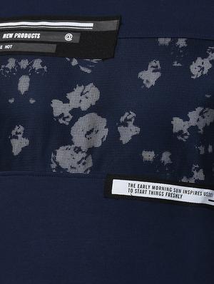 navy blue printed cut & sew sweatshirt - 17325159 - Standard Image - 5