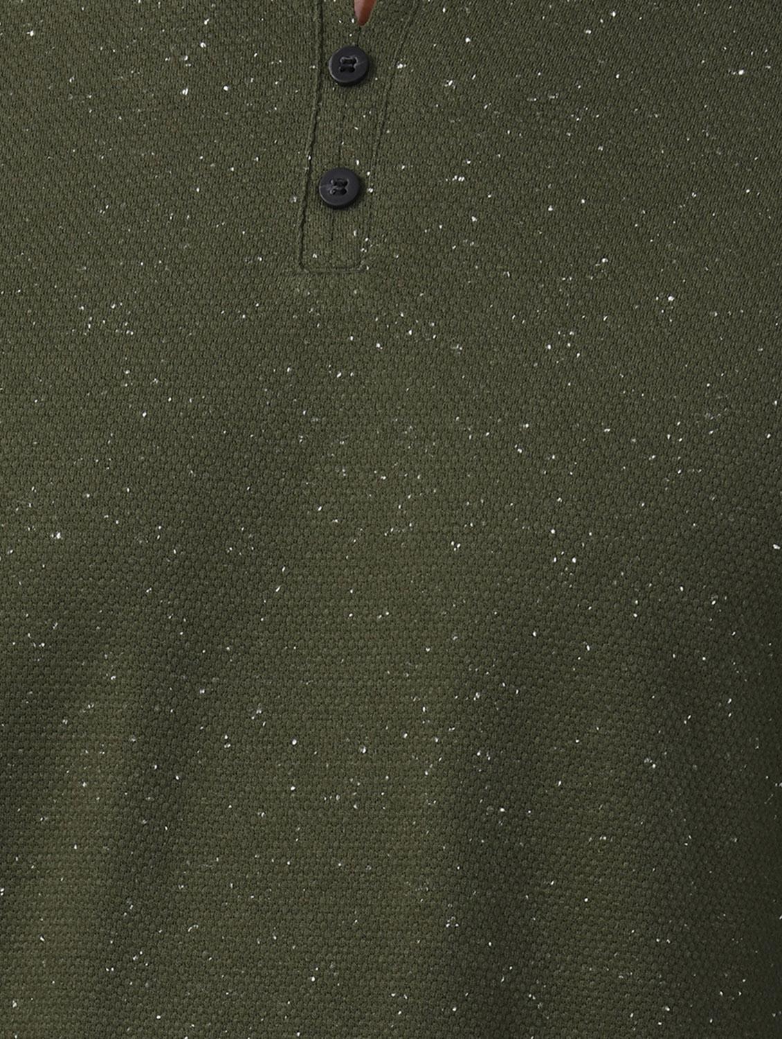 olive green printed t-shirt - 17325161 - Zoom Image - 4
